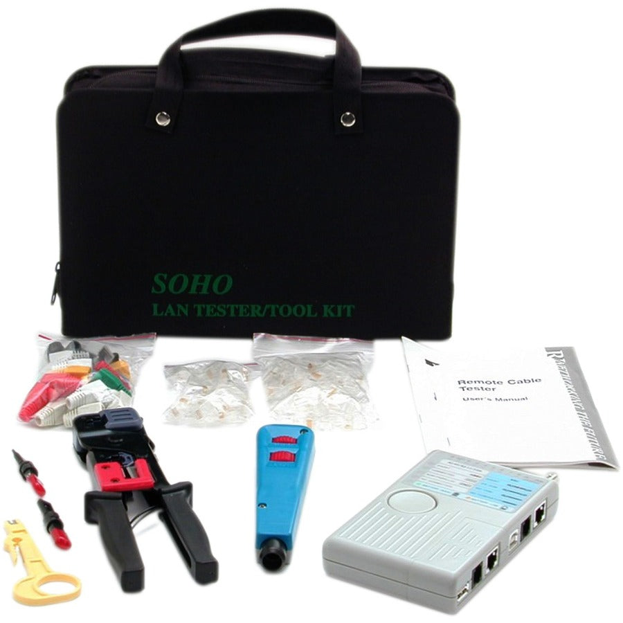StarTech Professional RJ45 Network Installer Tool Kit with Carrying Case, Network Installation Kit, Network tool tester kit, TAA