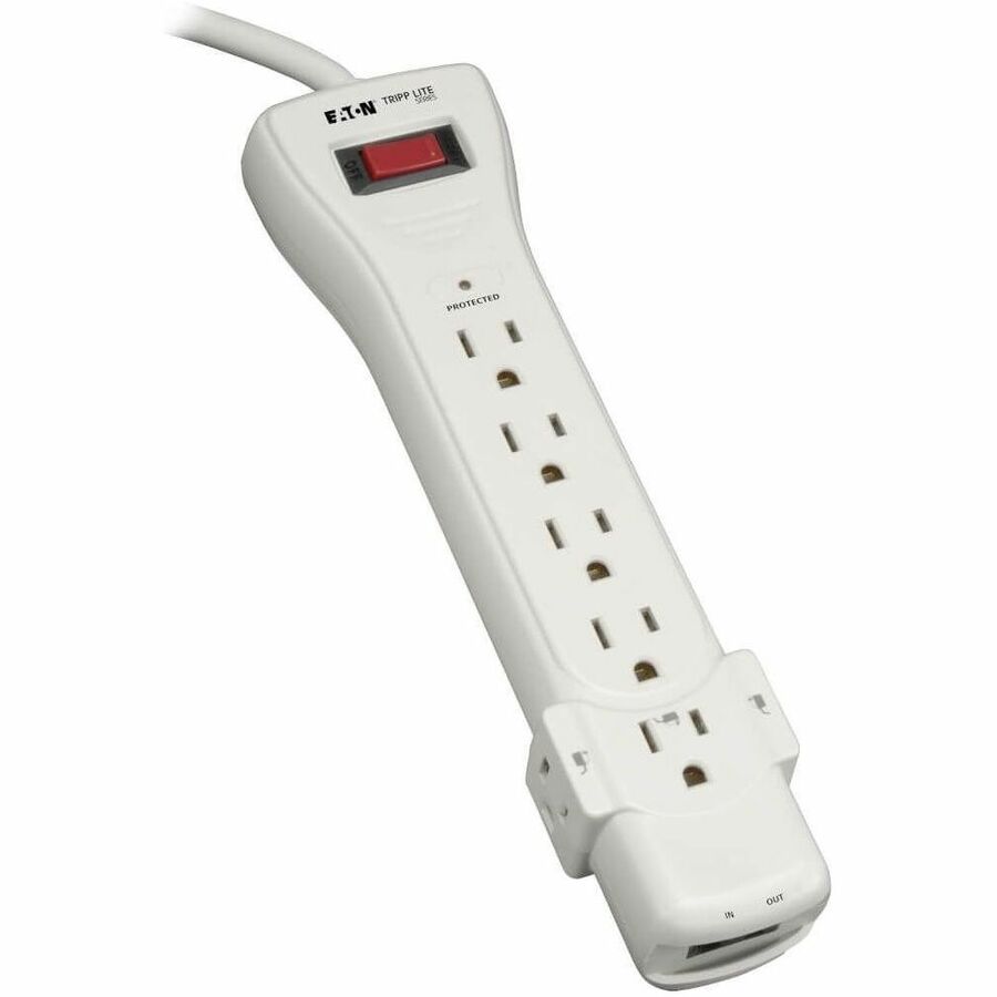 Tripp Lite by Eaton Protect It! 7-Outlet Surge Protector 12 ft. (3.66 m) Cord 1080 Joules Fax/Modem Protection RJ11