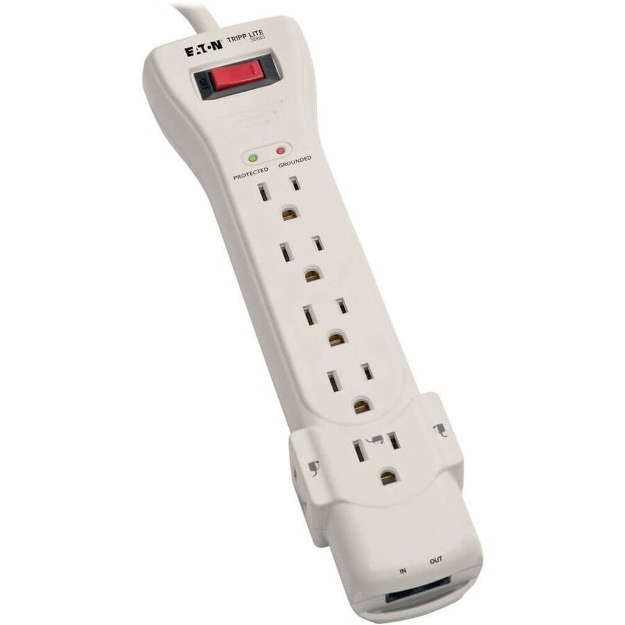 Tripp Lite by Eaton Protect It! 7-Outlet Surge Protector 15 ft. (4.57 m) Cord 2520 Joules Fax/Modem Protection RJ11