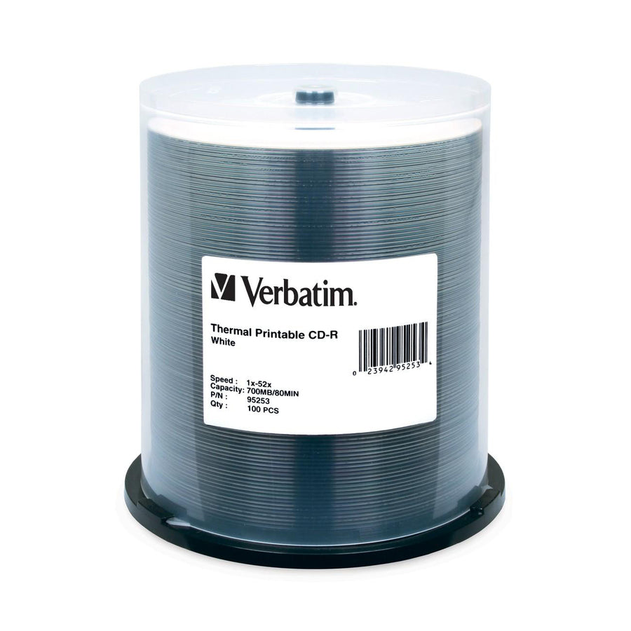 100PK CD-R 80MIN 700MB 52X WHT THERMAL