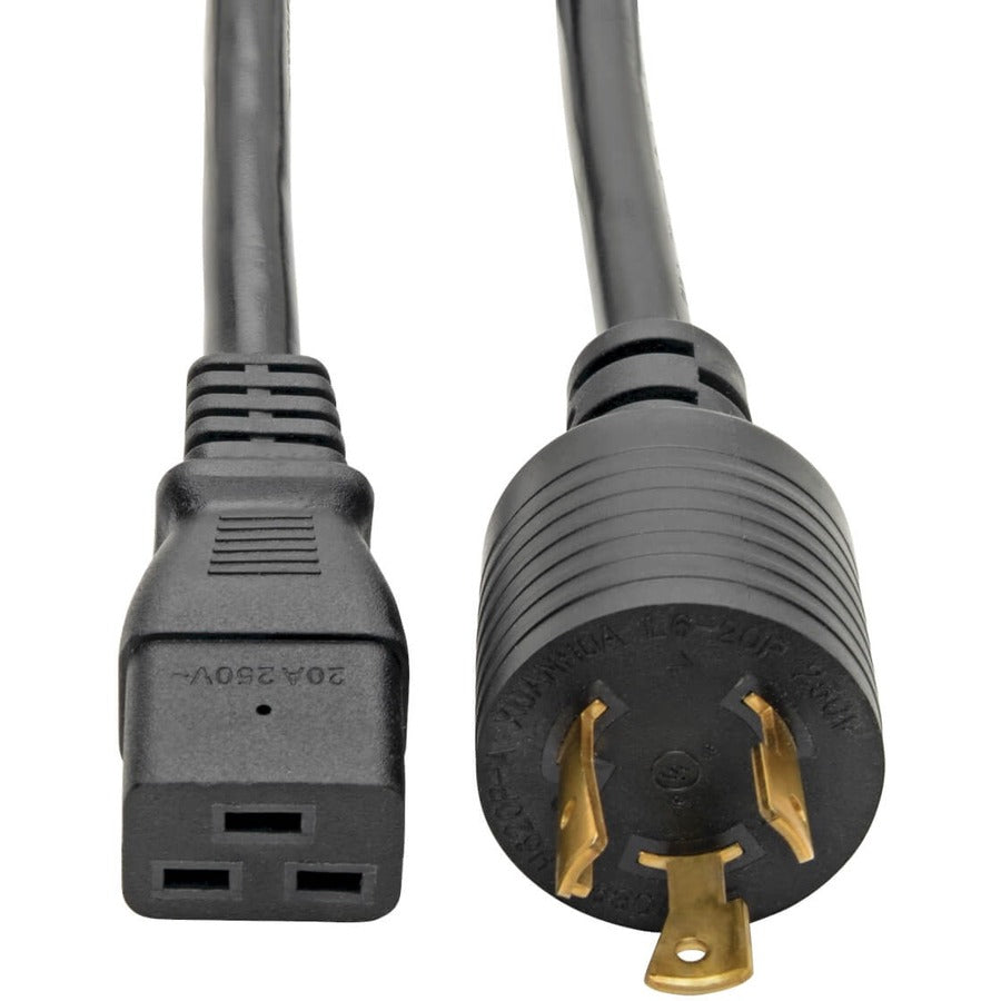 Tripp Lite by Eaton Power Cord C19 to NEMA L6-20 - Heavy-Duty 20A 250V 12 AWG 10 ft. (3.05 m) Black