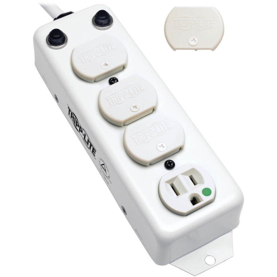 Eaton Tripp Lite Series Safe-IT UL 1363A Medical-Grade Power Strip for Patient-Care Vicinity, 4x 15A Hospital-Grade Outlets, 15 ft. Cord