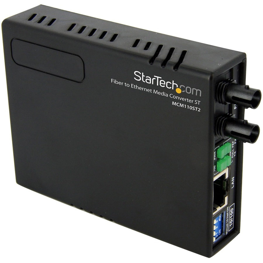 StarTech 10/100 Multi Mode Fiber Copper Fast Ethernet Media Converter ST 2 km, TAA