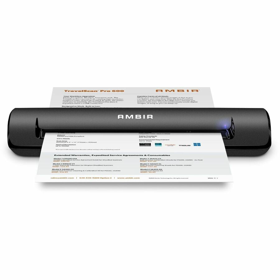 Ambir TravelScan Pro Portable Document Scanner