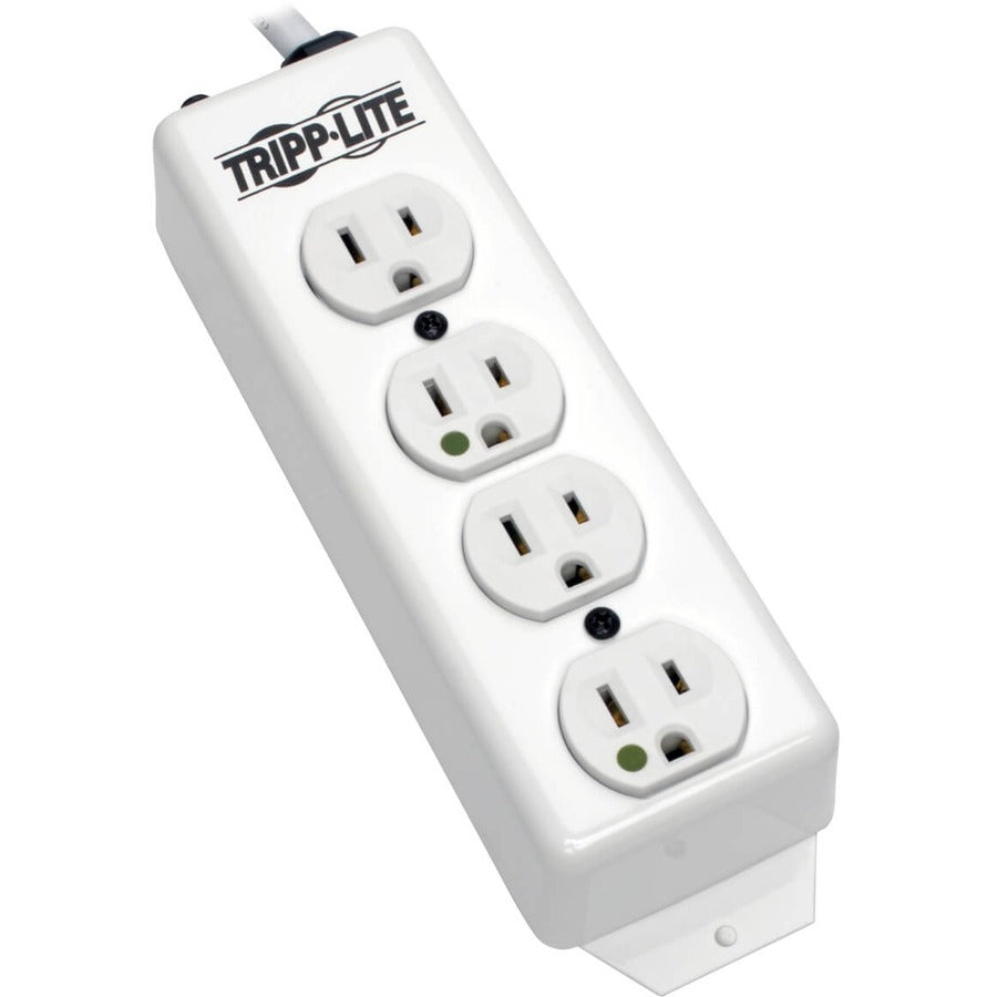 Tripp Lite by Eaton Safe-IT Medical-Grade Power Strip UL 1363 4 Hospital-Grade Outlets Antimicrobial 15 ft. (4.57 m) Cord