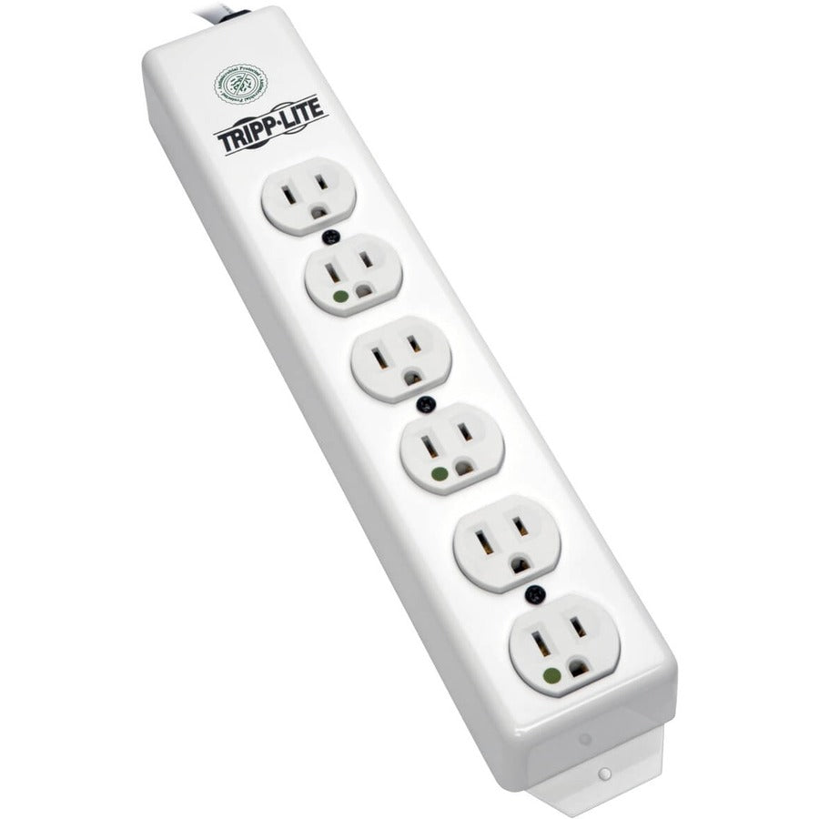 Tripp Lite by Eaton Safe-IT UL 1363 Medical-Grade Power Strip 6x Hospital-Grade Outlets Antimicrobial 15 ft. (4.57 m) Cord