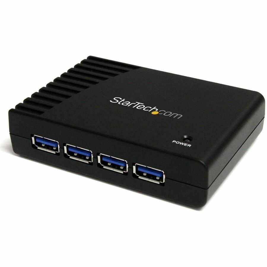 StarTech 4 Port Black SuperSpeed USB 3.0 Hub - 5Gbps