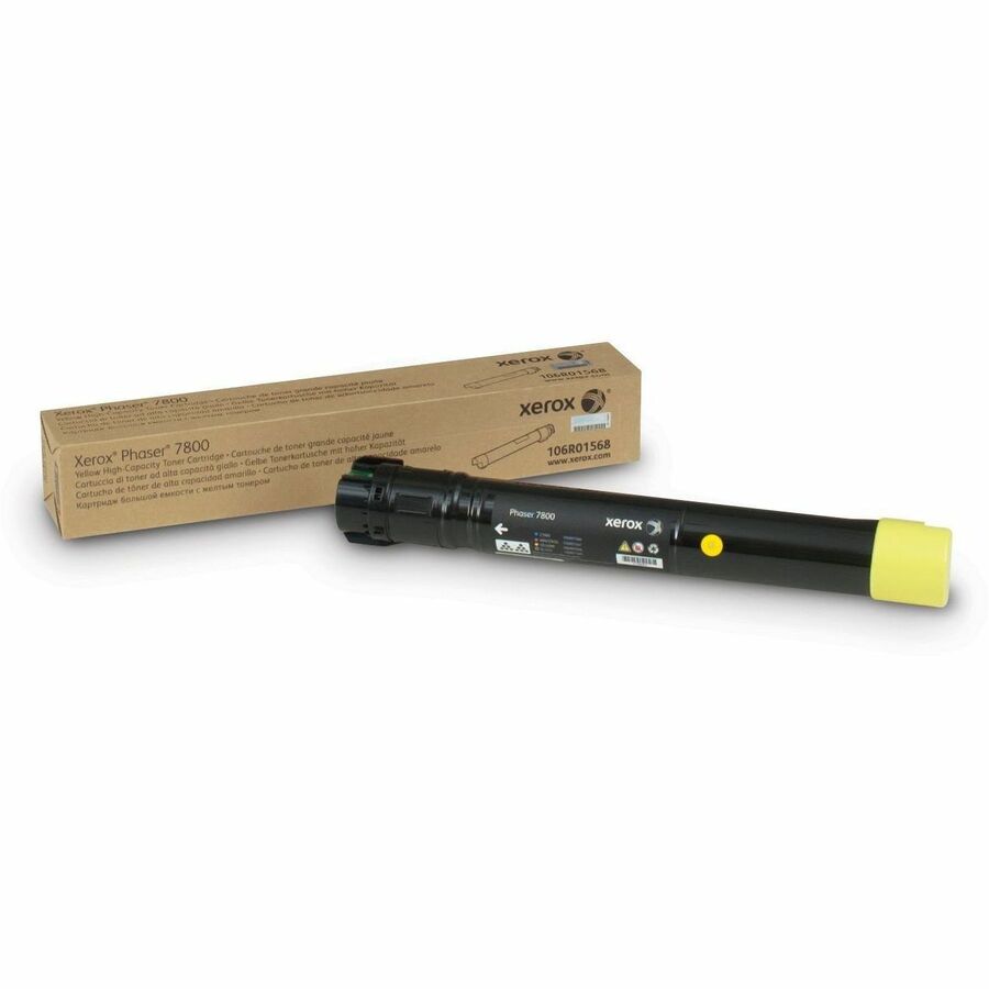 Xerox Genuine Phaser® 7800 Yellow High capacity Toner Cartridge (17200 Pages) - 106R01568