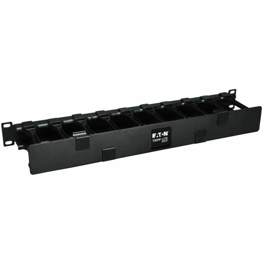 Tripp Lite by Eaton SmartRack 1U High Capacity Horizontal Cable Manager - Finger duct with dual-hinge cover