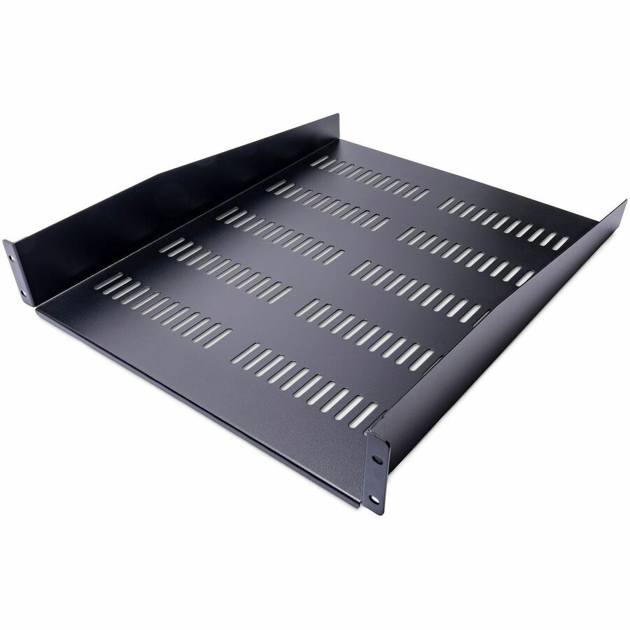 StarTech 2U 22in Vented Rack Mount Shelf - Fixed 22 inch Deep antilever Rackmount Tray for Server Rack Cabinet Shelf - 50lbs / 23kg