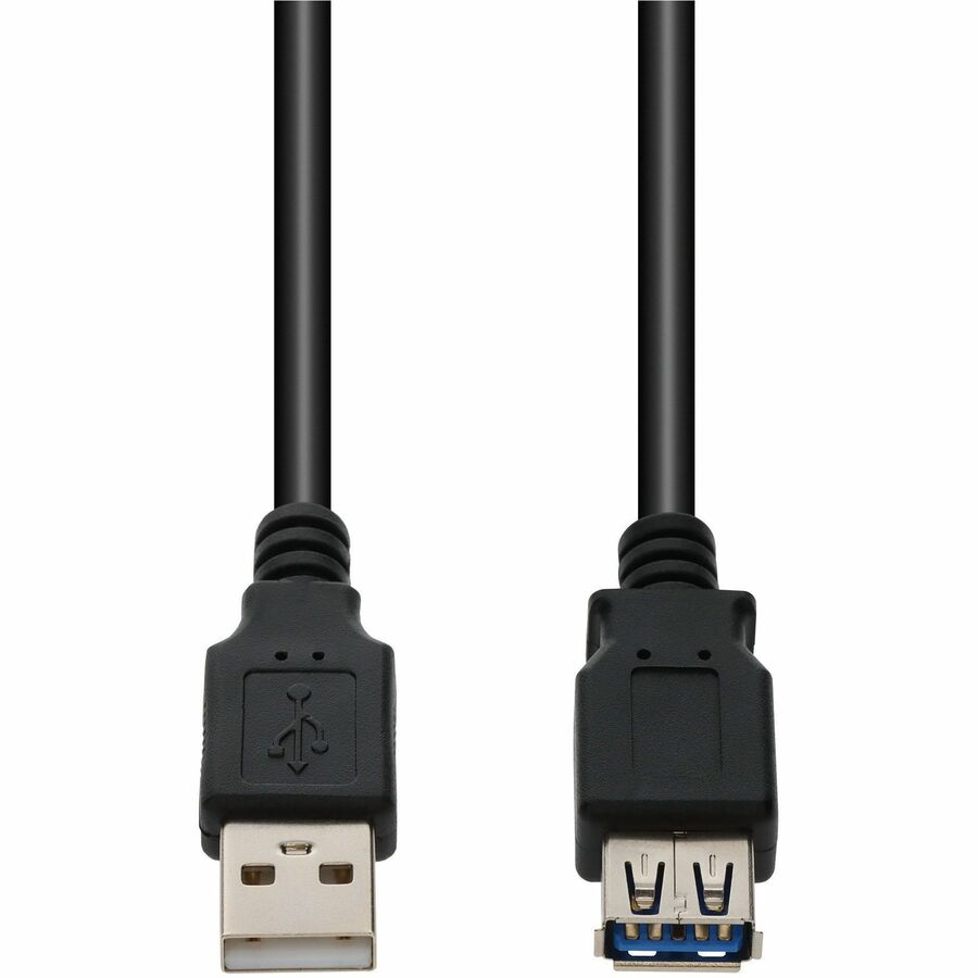 AddOn 15ft USB A 2.0 (Male) to USB A 2.0 (Female) Black Cable, 480Mbps