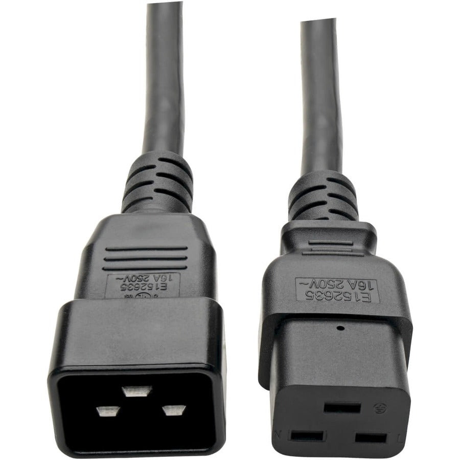 Tripp Lite by Eaton Power Extension Cord C19 to C20 - Heavy-Duty 20A 250V 12 AWG 10 ft. (3.05 m) Black
