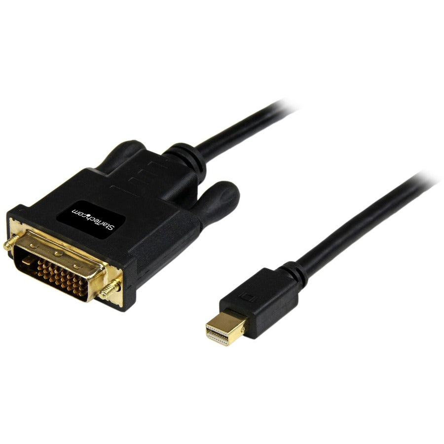 StarTech 10ft Mini DisplayPort to DVI Cable, Mini DP to DVI-D Adapter/Converter Cable, 1080p Video, mDP 1.2 to DVI Monitor/Display