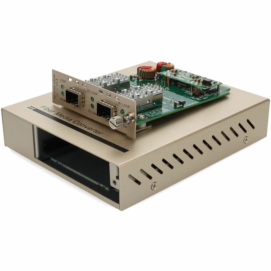 AddOn 10G OEO Converter (3R Repeater) with 2 Open SFP+ Slots Standalone Media Converter Card Kit
