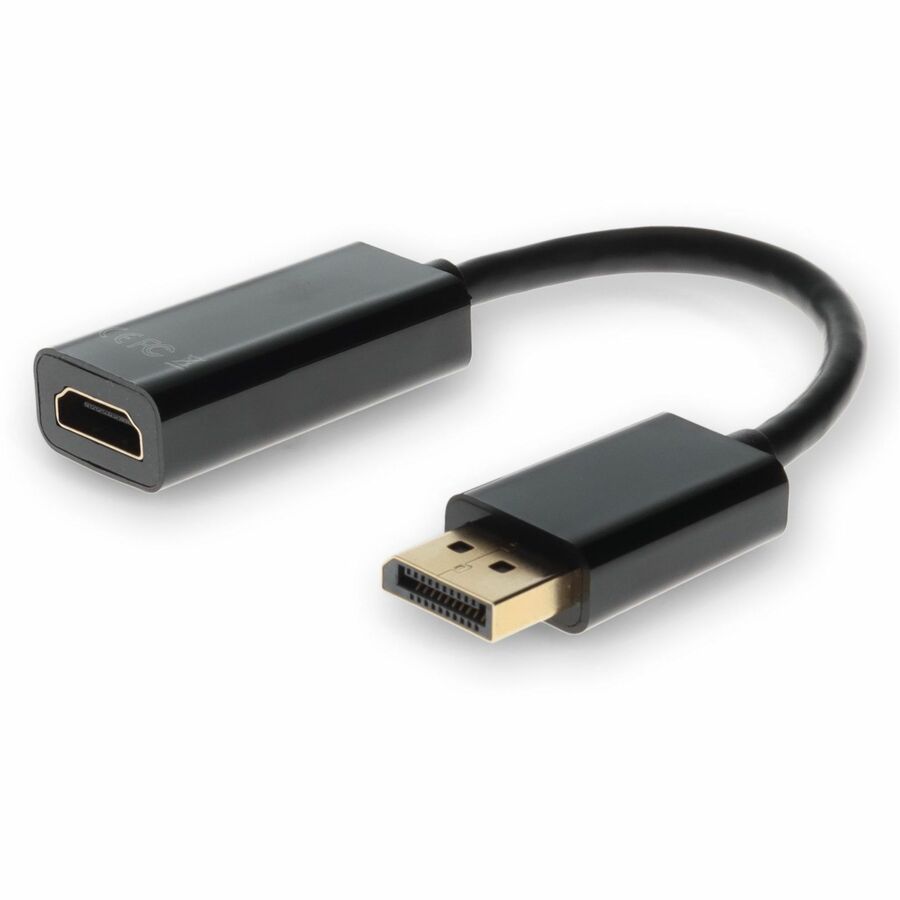 5PK DisplayPort 1.2 Male to HDMI 1.3 Female Black Adapters Which Requires DP++ For Resolution Up to 2560x1600 (WQXGA)
