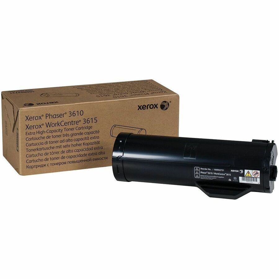 Xerox Genuine Phaser® 3610, WorkCentre® 3615 Black Extra High capacity Toner Cartridge (25300 Pages) - 106R02731