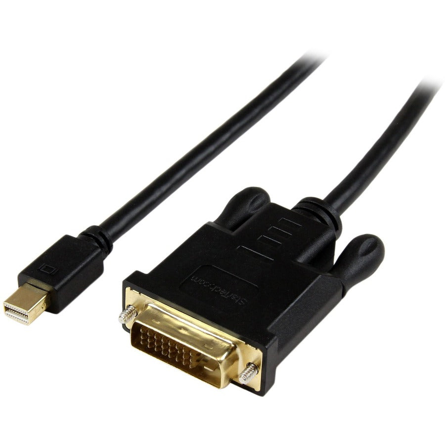 StarTech 6ft Mini DisplayPort to DVI Cable, Active Mini DP to DVI-D Adapter/Converter Cable, 1080p Video, mDP to DVI Monitor/Display