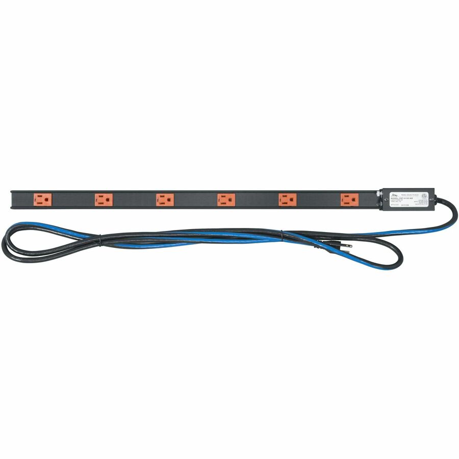 Middle Atlantic PDT Low Profile Vertical Power Strip - 15 Amp, 6 Outlet Rack Mount PDU - No Surge Protection