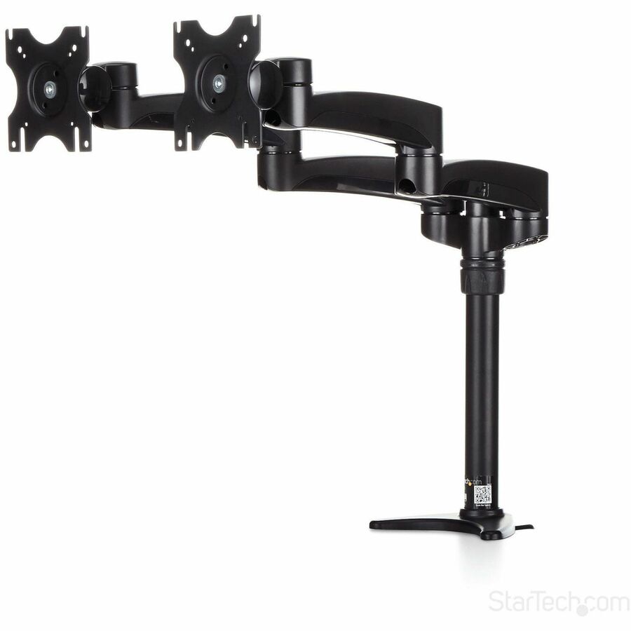 StarTech Desk Mount Dual Monitor Arm, Dual Articulating Monitor Arm, Height Adjustable, For VESA Monitors up to 24" (29.9lb/13.6kg)