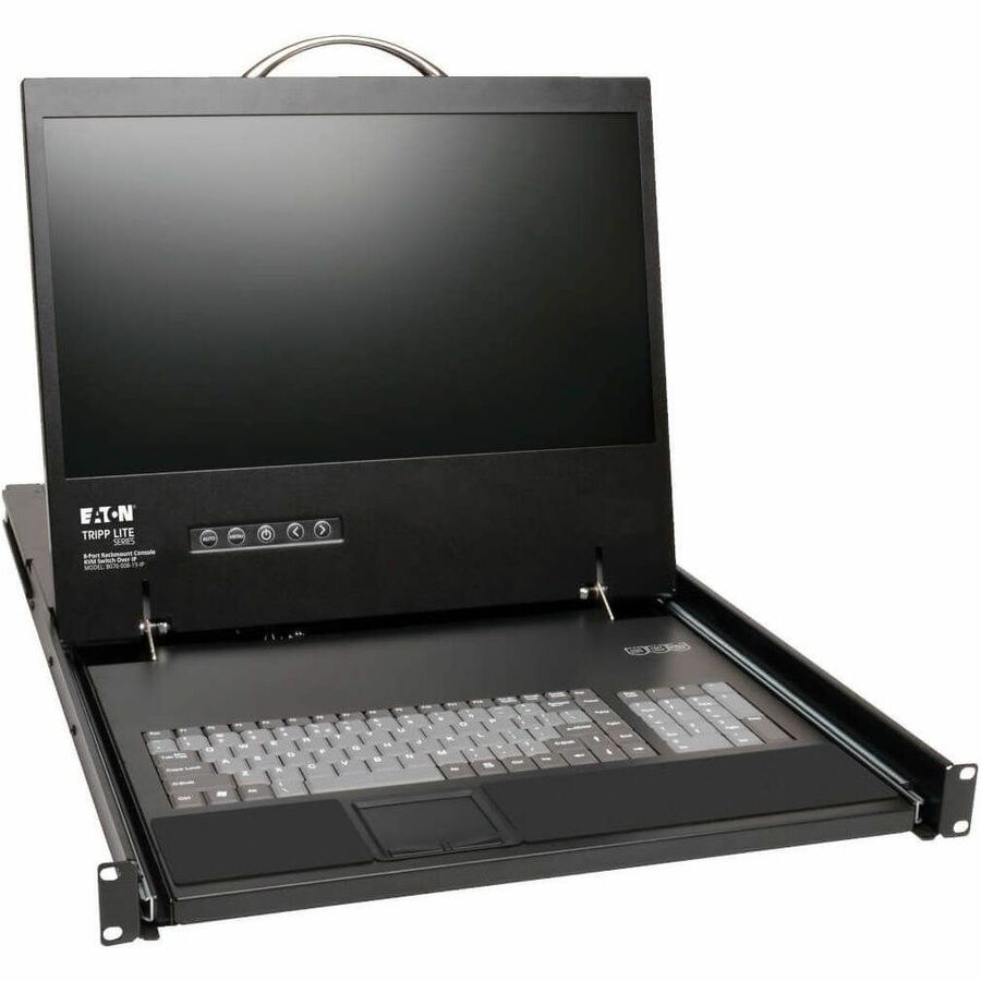 Tripp Lite by Eaton NetCommander 8-Port Cat5 KVM over IP Switch - 19 in. LCD 1 Remote + 1 Local User 1U Rack-Mount