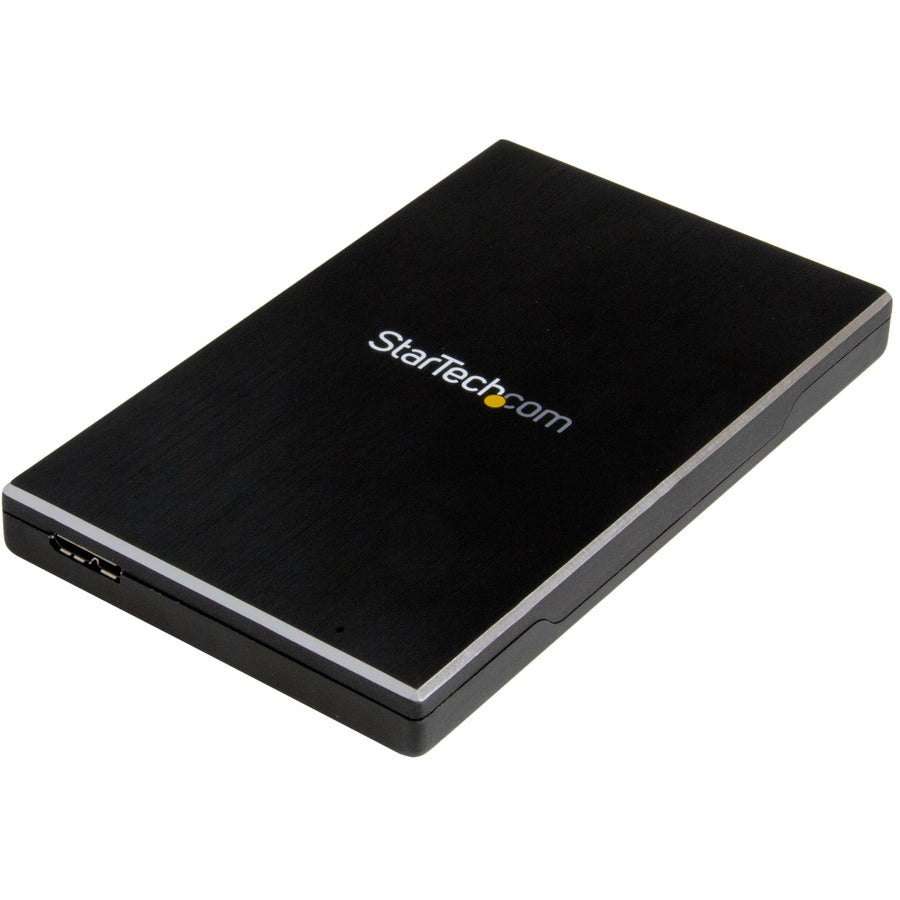 StarTech 2.5" External Hard Drive Enclosure - Supports UASP - Aluminum - USB 3.1 Enclosure - SSD/HDD Enclosure, TAA