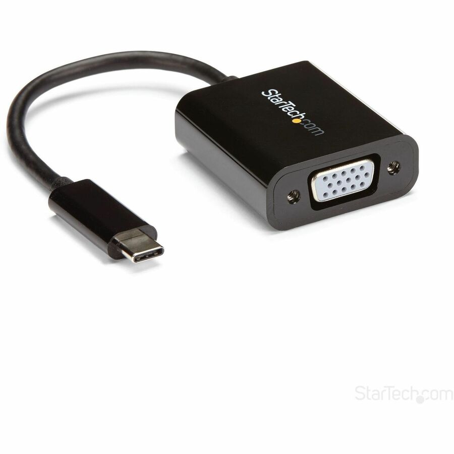 StarTech USB-C to VGA Adapter - Thunderbolt 3 Compatible - USB C Adapter - USB Type C to VGA Dongle Converter