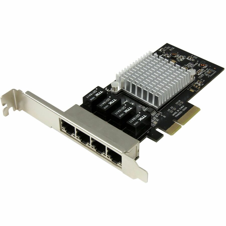 StarTech 4-Port Gigabit Ethernet Network Card - PCI Express, Intel I350 NIC - Quad Port PCIe Network Adapter Card w/ Intel Chip