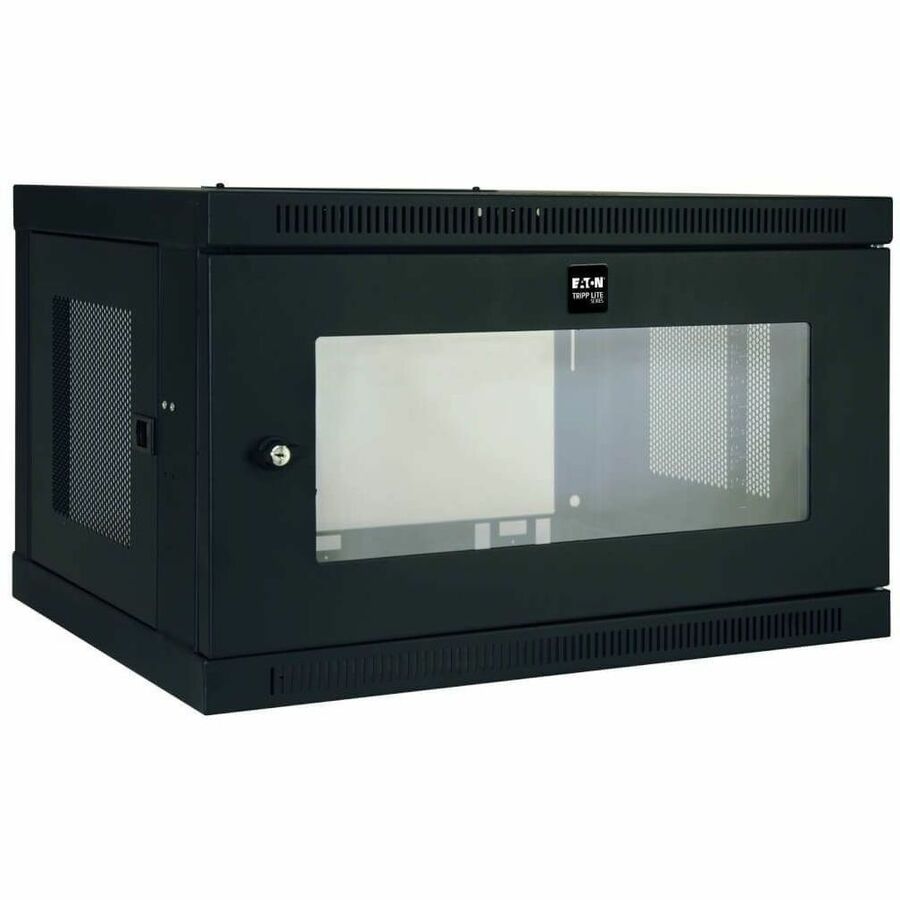 Tripp Lite by Eaton SmartRack 6U Low-Profile Switch-Depth Wall-Mount Mini Rack Enclosure with Clear Acrylic Window