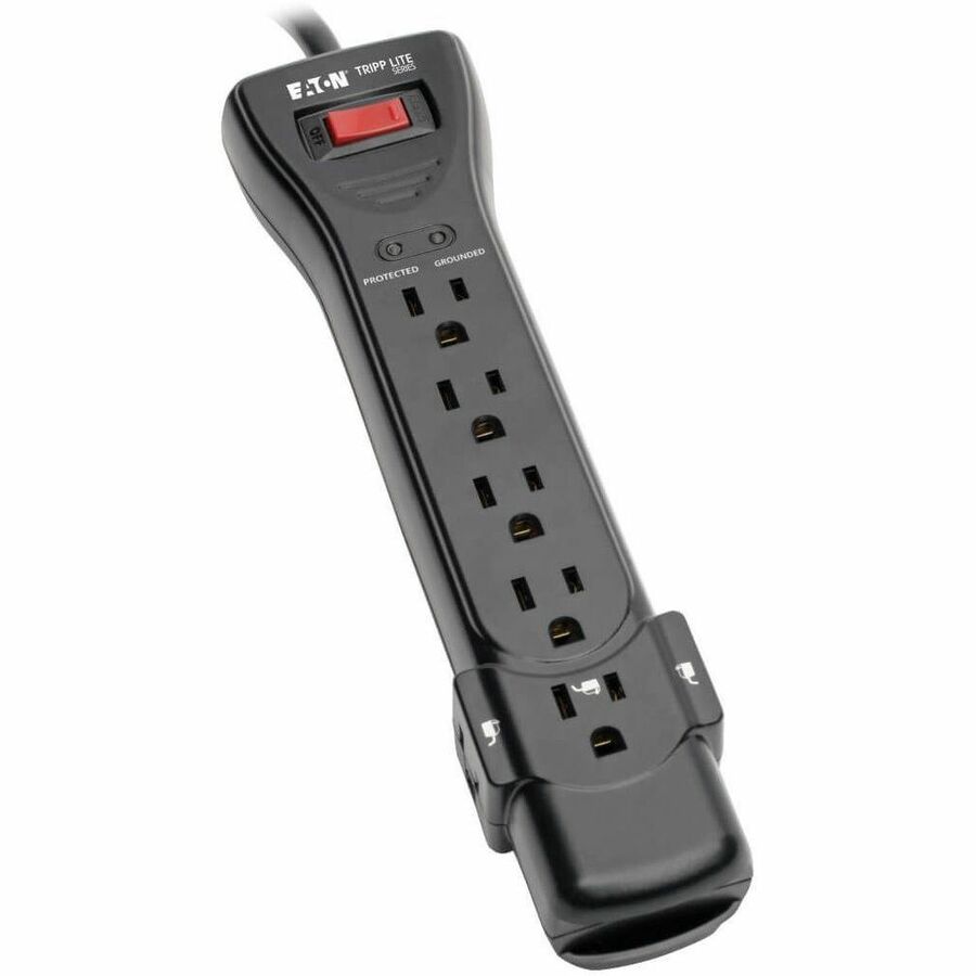 Tripp Lite by Eaton Protect It! 7-Outlet Surge Protector 25 ft. Cord 2160 Joules Black Housing