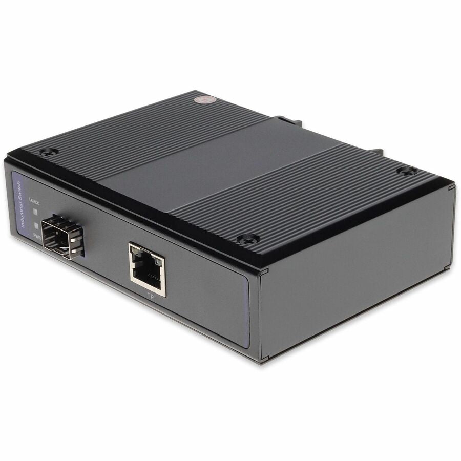 AddOn 10/100/1000Base-TX(RJ-45) to Open SFP Port Industrial POE Media Converter