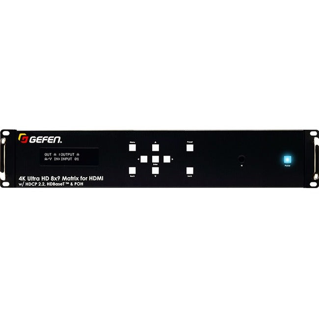 Gefen 4K Ultra HD 8x9 Matrix for HDMI w/ HDCP 2.2, HDBaseT and POH