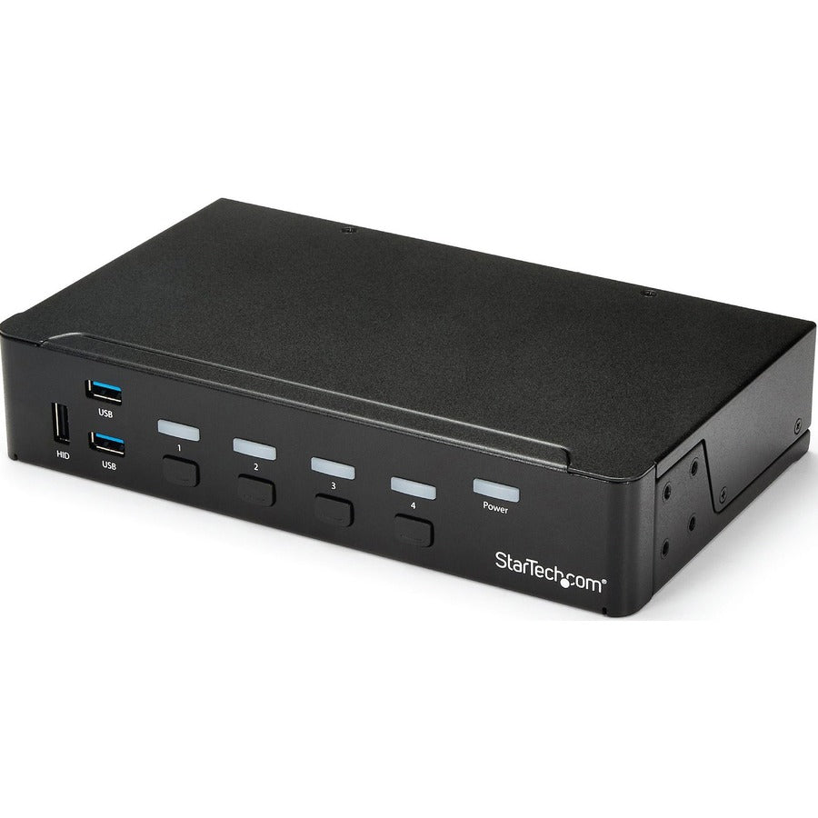 StarTech 4-Port HDMI KVM Switch, Built-in USB 3.0 Hub for Peripheral Devices, 1080p, TAA