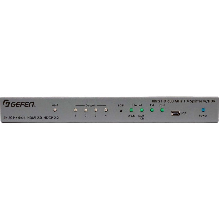 Gefen Ultra HD 600 MHz 1:4 Splitter for HDMI w/ HDR (EXT-UHD600-14)