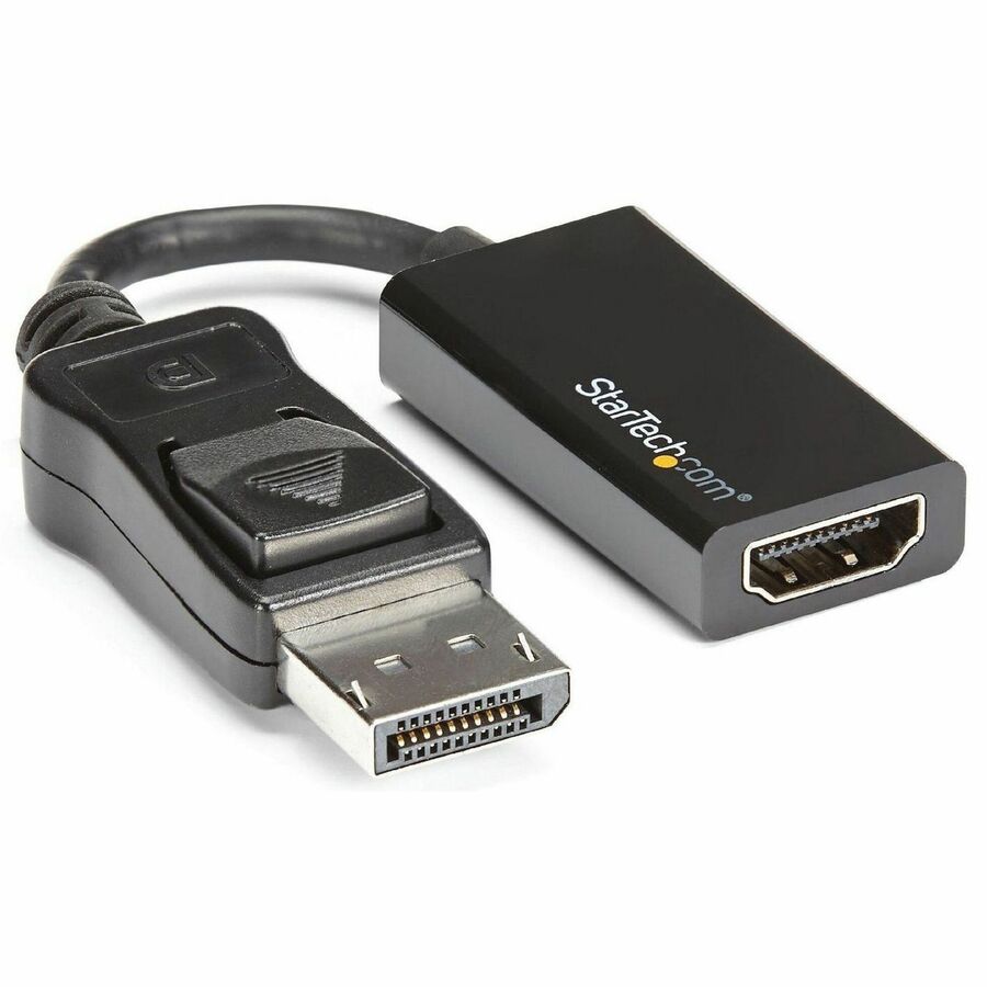 StarTech DisplayPort to HDMI Adapter, 4K 60Hz Active DP 1.4 to HDMI 2.0 Video Converter for Monitor/Display, Latching DP Connector