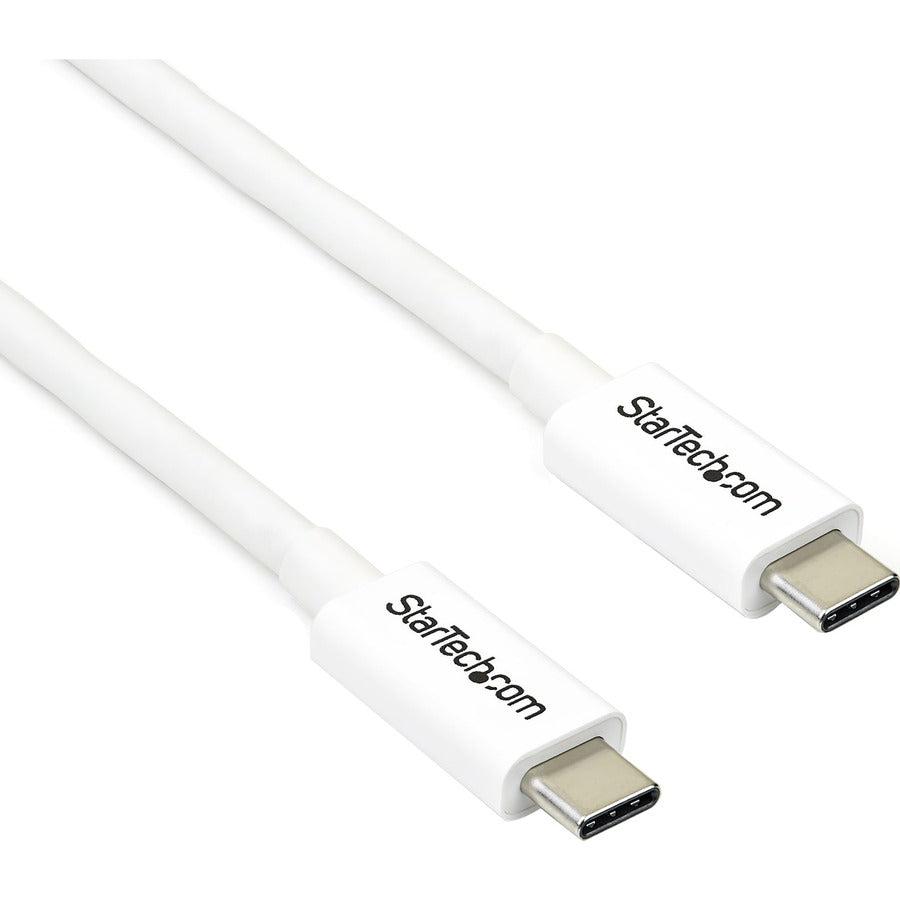 StarTech 6.6ft (2m) Thunderbolt 3 Cable, 20Gbps, 100W PD, 4K Video, Thunderbolt-Certified, Compatible w/ TB4/USB 3.2/DisplayPort