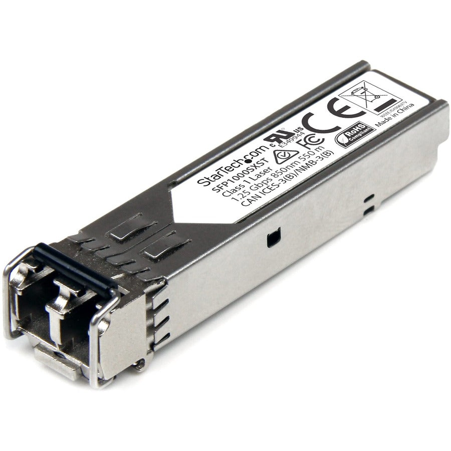 StarTech MSA Uncoded SFP Module - 1000BASE-SX - 1GE Gigabit Ethernet SFP 1GbE Multi Mode Fiber (MMF) Optic Transceiver - 550m DDM