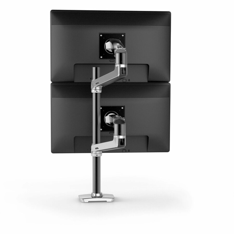 Ergotron LX Dual Stacking Arm, Tall Pole (polished aluminum)