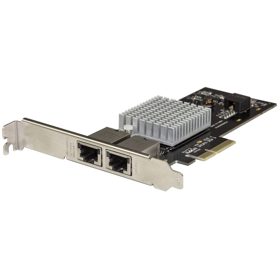 StarTech Dual Port 10G PCIe Network Adapter Card - Intel-X550AT 10GBASE-T PCI Express 10GbE Multi Gigabit Ethernet 5 Speed NIC 2port