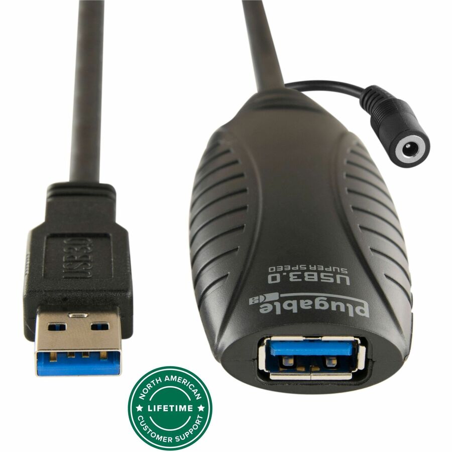 Plugable 10 Meter (32 Foot) USB 3.0 Active Extension Cable