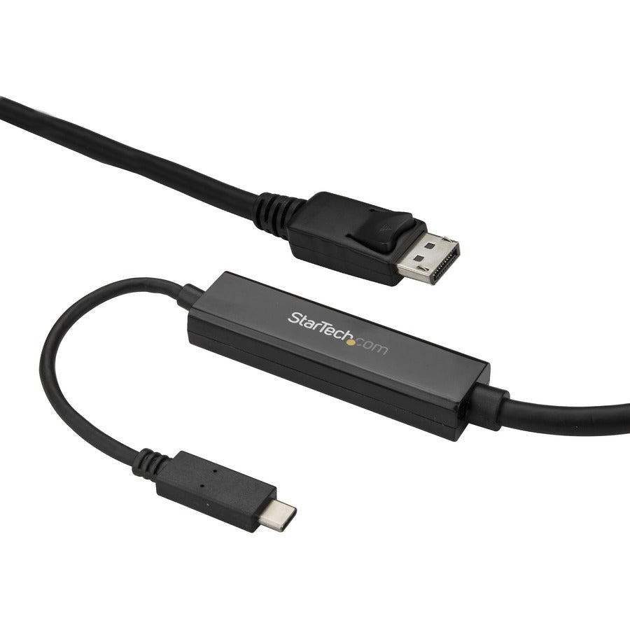 StarTech 9.8ft/3m USB C to DisplayPort 1.2 Cable 4K 60Hz - USB Type-C to DP Video Adapter Monitor Cable HBR2 - TB3 Compatible - Black