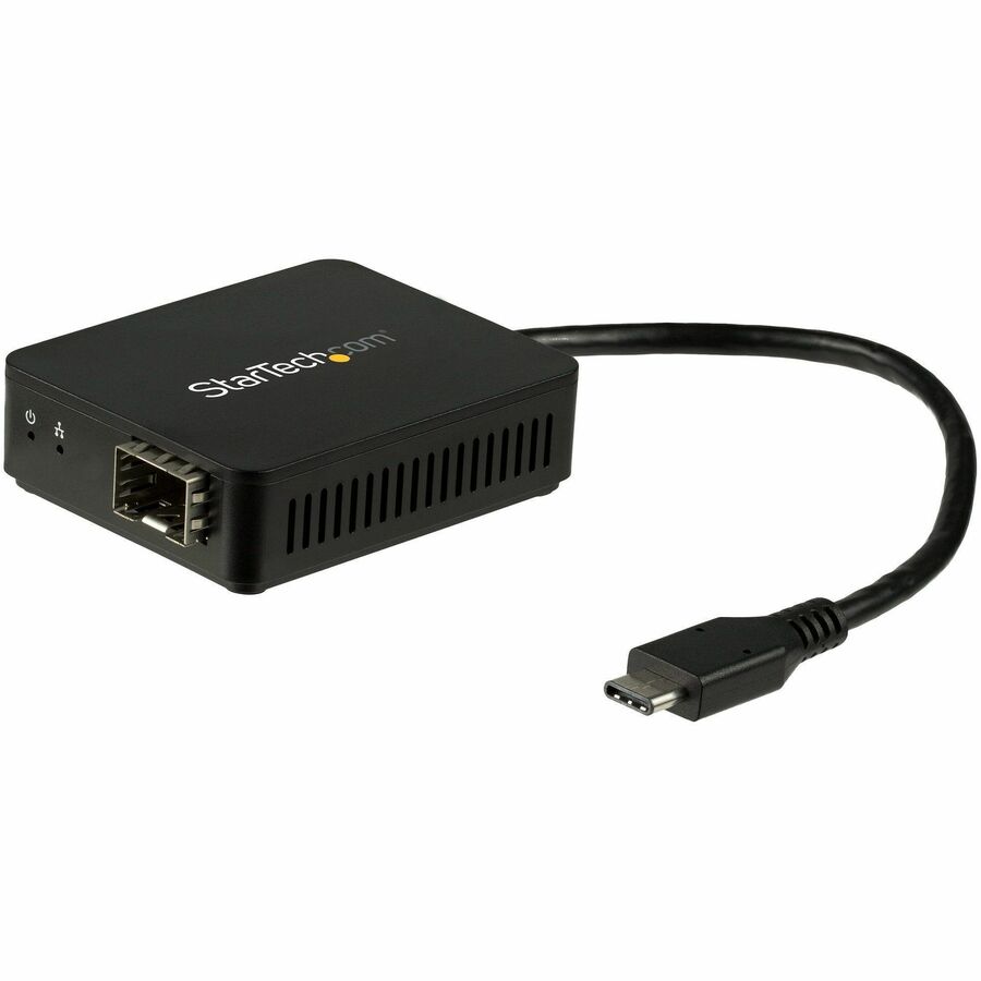 StarTech USB C to Fiber Optic Converter - Open SFP - USB 3.0 Gigabit Ethernet Network Adapter - 1000BASE-SX/LX - Windows / Mac / Linux
