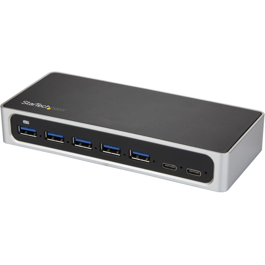StarTech 7 Port USB C Hub with Fast Charge - 5x USB-A & 2x USB-C (USB 3.0 SuperSpeed 5Gbps) - USB 3.2 Gen 1 Adapter Hub - Self Powered