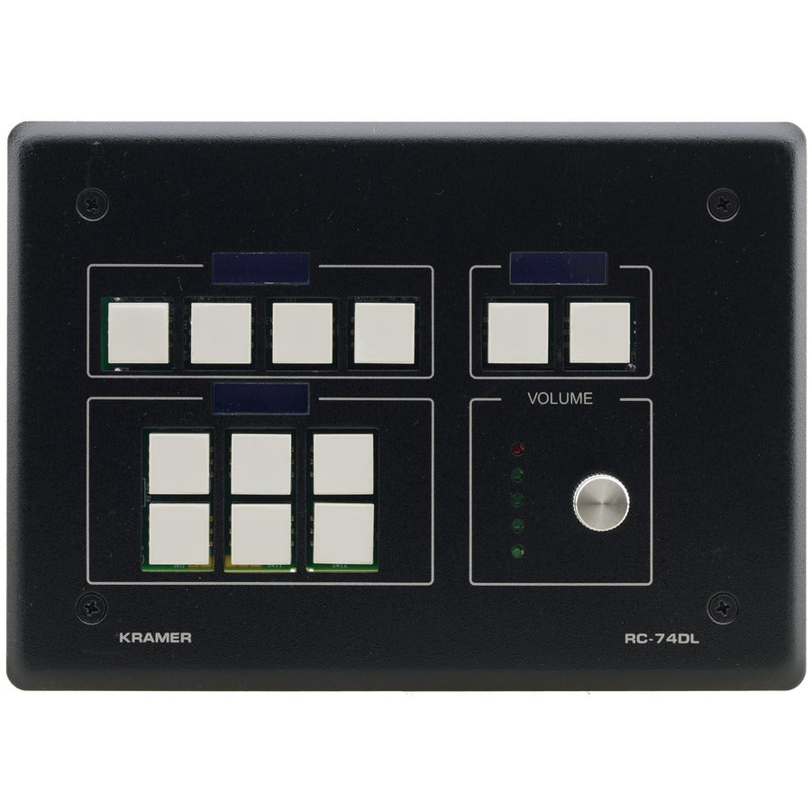 Kramer 12-button Ethernet and KNET Control Keypad with Knob and Displays (US)