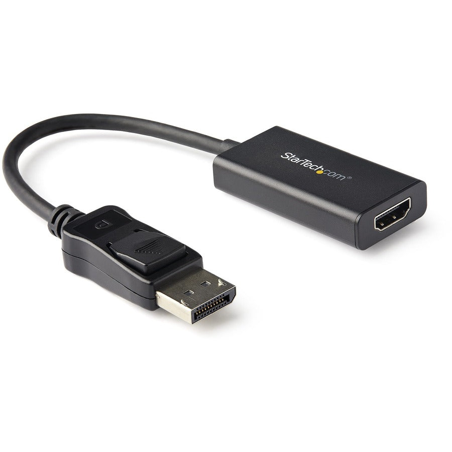 StarTech DisplayPort to HDMI Adapter, 4K 60Hz HDR10 Active DisplayPort 1.4 to HDMI 2.0b Converter, Latching DP Connector, DP to HDMI