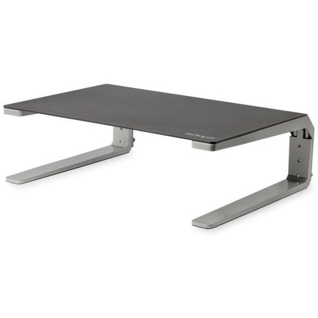 StarTech Monitor Riser Stand, For up to 32" (22lb/10kg) Monitor, Monitor Riser, Steel&Aluminum, Monitor Shelf w/ Three Height Settings