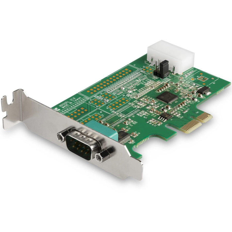 StarTech 1-port PCI Express RS232 Serial Adapter Card, PCIe Serial DB9 Controller Card 16950 UART, Low Profile, Windows/Linux, TAA