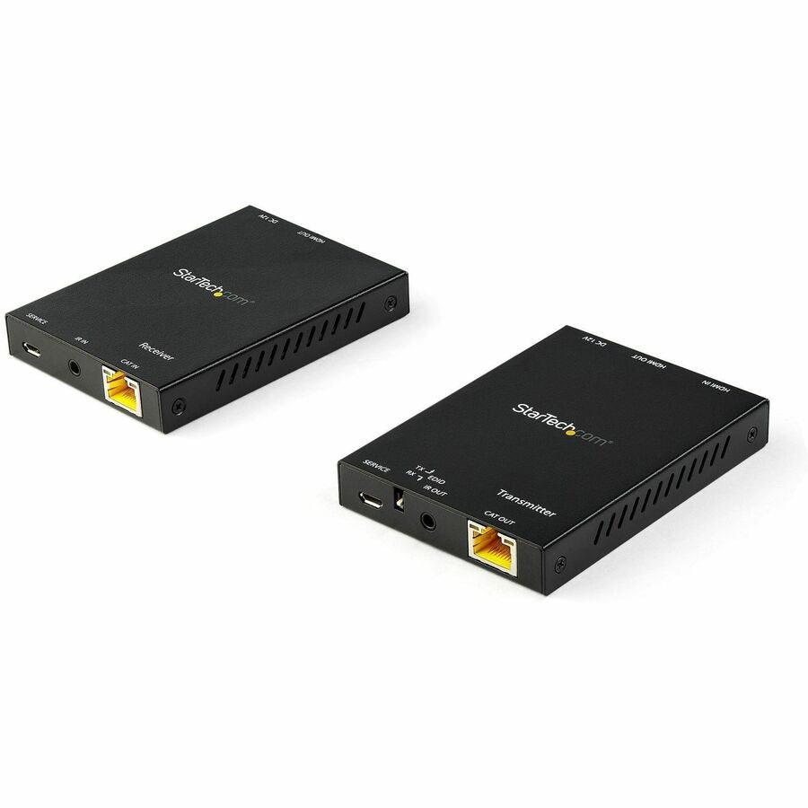 StarTech HDMI over CAT6 extender kit - Supports UHD - Resolutions up to 4K 60Hz - Supports HDR and 4:4:4 chroma subsampling - Extended HDMI signal at up to 165 ft. (50 m) - Use existing CAT6 cable infrastructure with a direct connection to the converter t