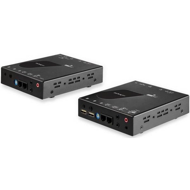 StarTech HDMI KVM Extender over IP Network, 4K 30Hz HDMI and USB over LAN or Cat5e/Cat6 Ethernet (100m/330ft), Remote KVM Console, TAA