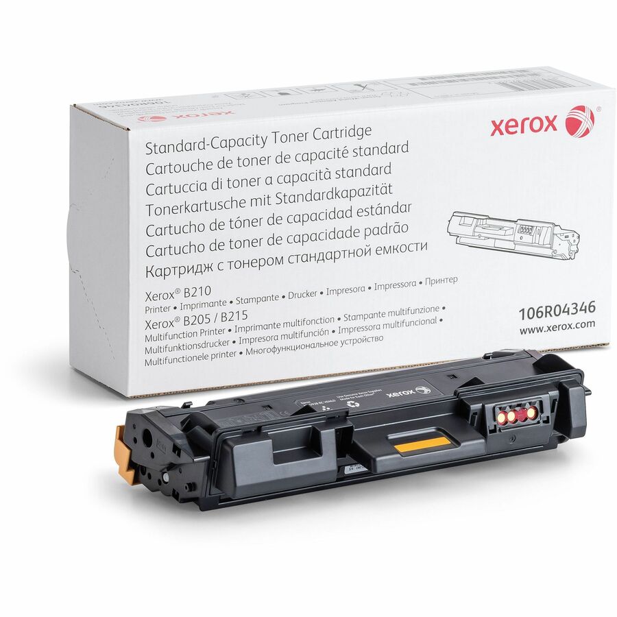 Xerox Genuine Xerox B205/B210/B215 Multifunction Printer Black Standard capacity Toner Cartridge (1500 Pages) - 106R04346