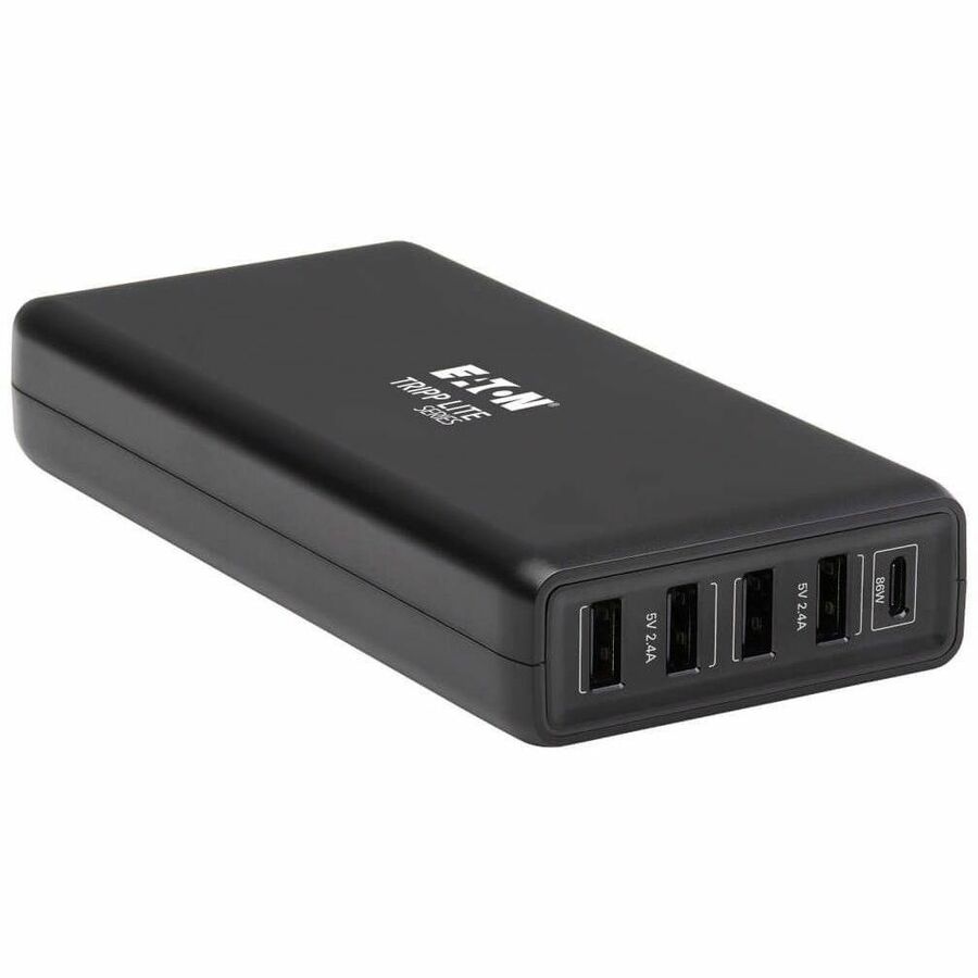 Eaton Tripp Lite Series USB-IF Certified Multi-Device USB Charger, 110W Total, 1x USB-C PD 3.0 PD port (86W) and 4x USB-A Auto-sensing ports